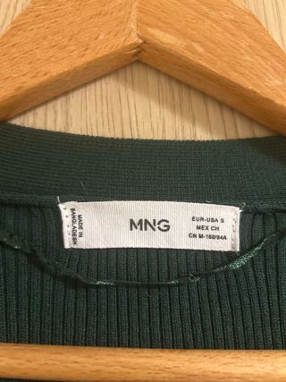 Vestido largo verde de punto