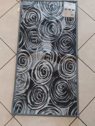 Tappeto 1 metro design rose grigio