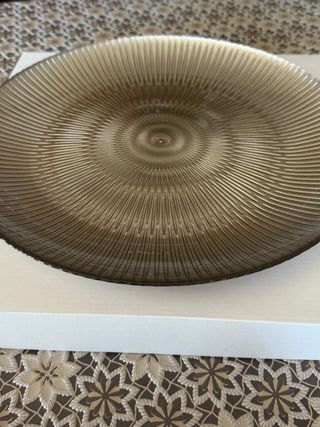 Piatto da portata in vetro