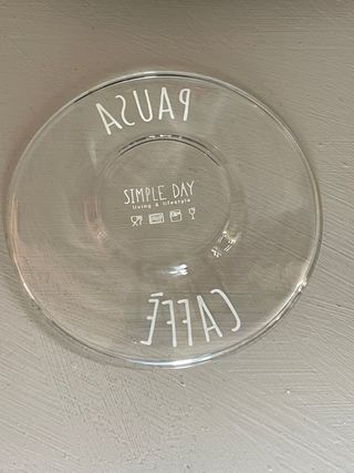 2 Piattini in vetro borosilicato Simple Day