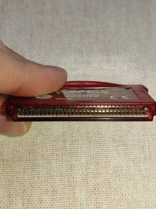 Game Boy Advance SP shell Groudon + Pokémon Rubino