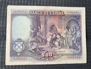 Billete 500 pesetas 1928 El Banco de España