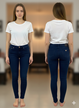 Pantalón Armani Jeans Mujer Azul