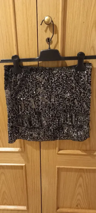 Falda mini fiesta lentejuelas