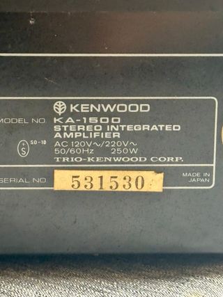 Equipo de Sonido Kenwood Plata y Negro