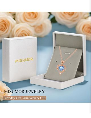 Collar Corazón Rosa Plata Ley 925