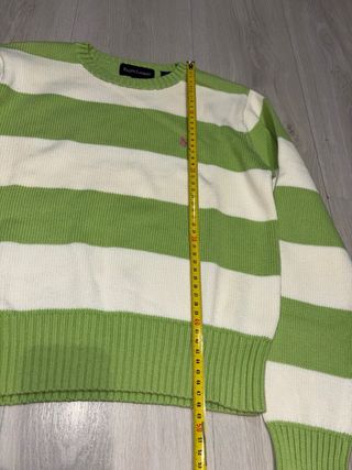 Jersey Ralph Lauren Rayas Verde y Blanco