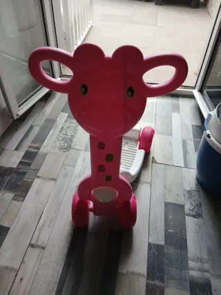 Patinete infantil rosa 3 ruedas