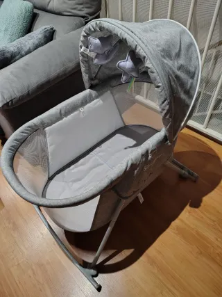 Kinderkraft Cuna Bebé LOVI Gris