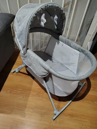Kinderkraft Cuna Bebé LOVI Gris