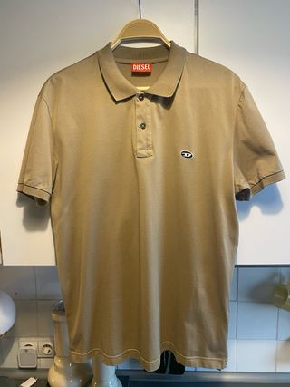 Polo DIESEL T-Smith-Doval Beige Piqué. Nuevo