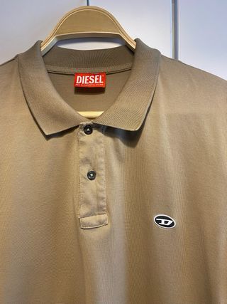 Polo DIESEL T-Smith-Doval Beige Piqué. Nuevo