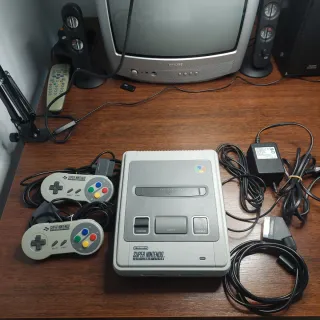 Super Nintendo One Chip Gris