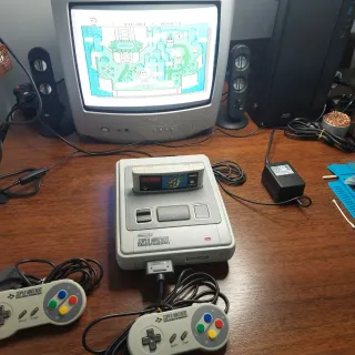 Super Nintendo One Chip Gris