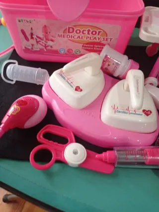Maletín Doctor Juguete Infantil Rosa