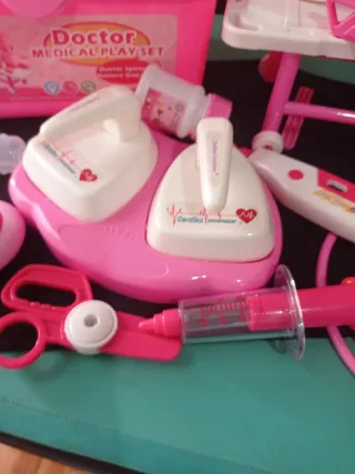 Maletín Doctor Juguete Infantil Rosa