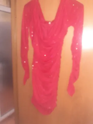 Vestido fiesta lentejuelas rojo