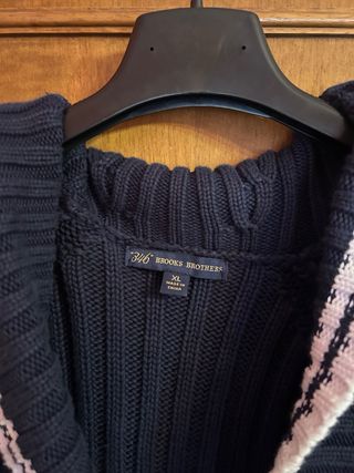 Cardigan Brooks Brothers Blu Taglia XL