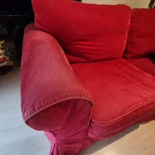 Sofá 2 plazas Ikea Ektorp Rojo