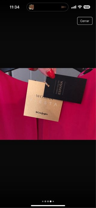 Traje pantalón fiesta, con túnica