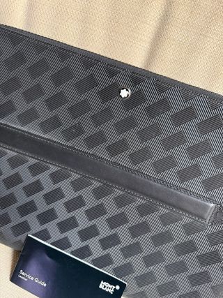 Maletín Montblanc Piel Extreme Negro/Gris