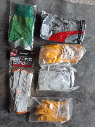 Lote de guantes de trabajo varios