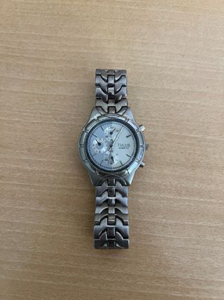 Reloj Tulus Quartz Plata y Blanco