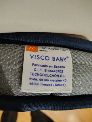 Colchón Capazo Bebé Visco Baby TECNOCOLCHÓN