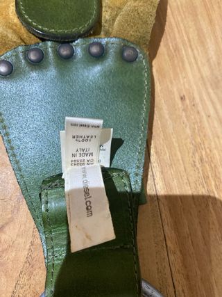 Cinturone Diesel Donna pelle Verde Fibbia Grande