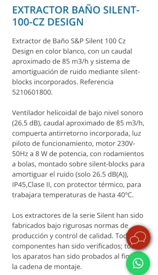 Extractor Silent 100 Design