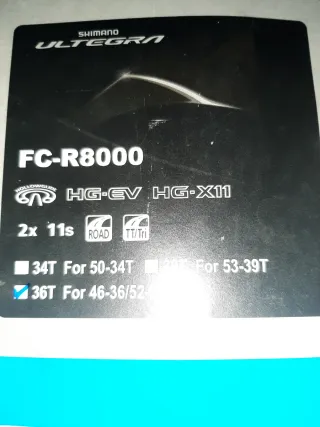 Plato Shimano Ultegra FC-R8000 36 T