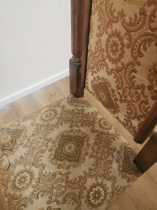 Sedie in legno con tessuto fantasia Ne ho 6