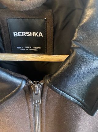 Cazadora paño cuello contraste nueva.