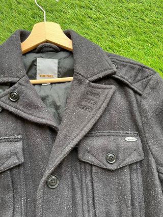 Chaqueta Diesel Lana Negra Hombre