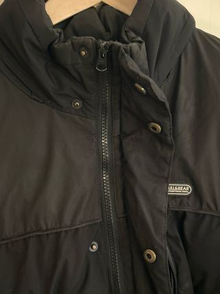 Abrigo acolchado Pull&Bear negro