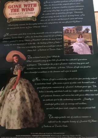 Barbie Scarlett O'Hara Collezione Via col Vento