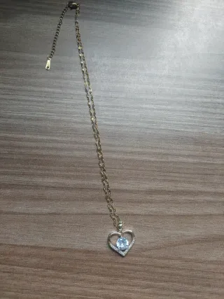 Collar Corazón con Circonitas Doradas