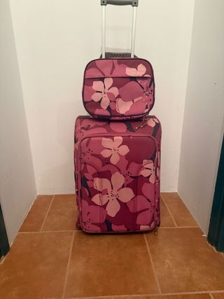 Maleta y neceser Roxy floral