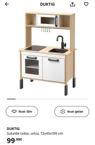 Cocina juguete Infantil IKEA DUKTIG + accesorios