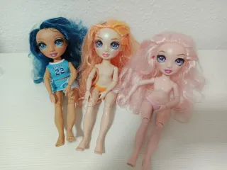 Lote 3 Muñecas Rainbow High