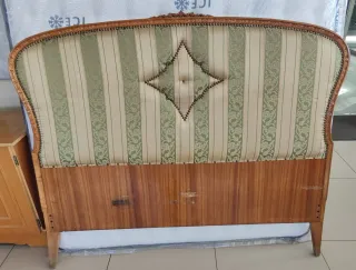 Cabecero tapizado madera y tela