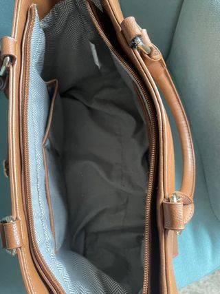 Borsa a mano marrone da donna