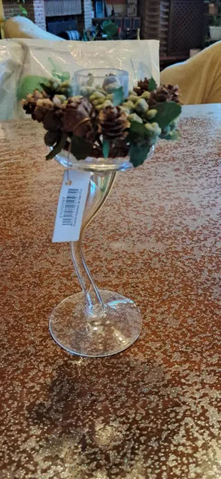 Porta candela Villa D'este in vetro