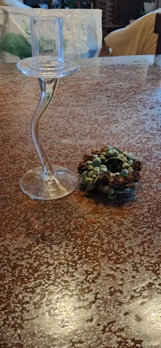 Porta candela Villa D'este in vetro