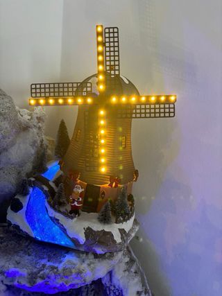 Escena pueblo navidad