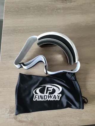 Gafas de esquí blancas