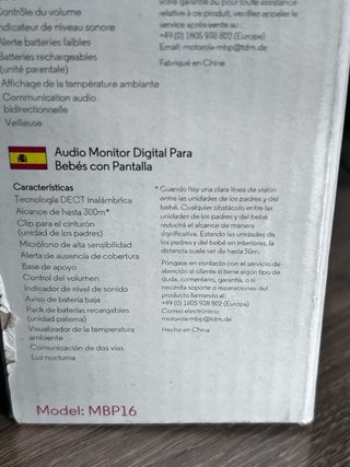 Motorola MBP16 - Vigilabebés Digital