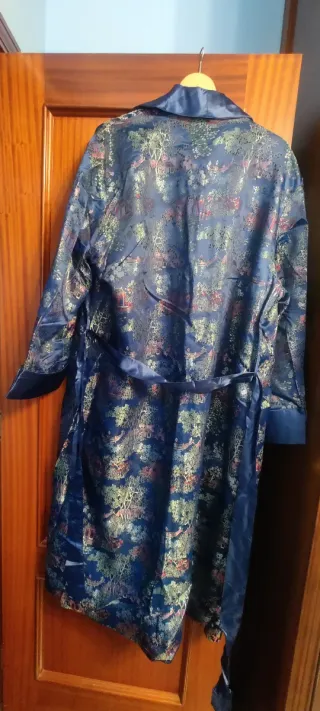 Kimono Chino Vintage Azul Multicolor