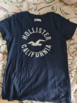 Camiseta Hollister Azul Talla S
