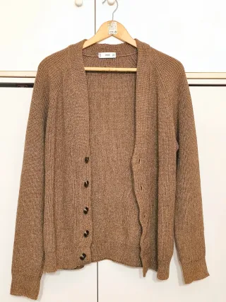 Cárdigan Mango Punto Grueso Talla M